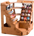 Plydolex Plywood Corner Paint Organizer - 32 Bottle & 46 Brush Rack