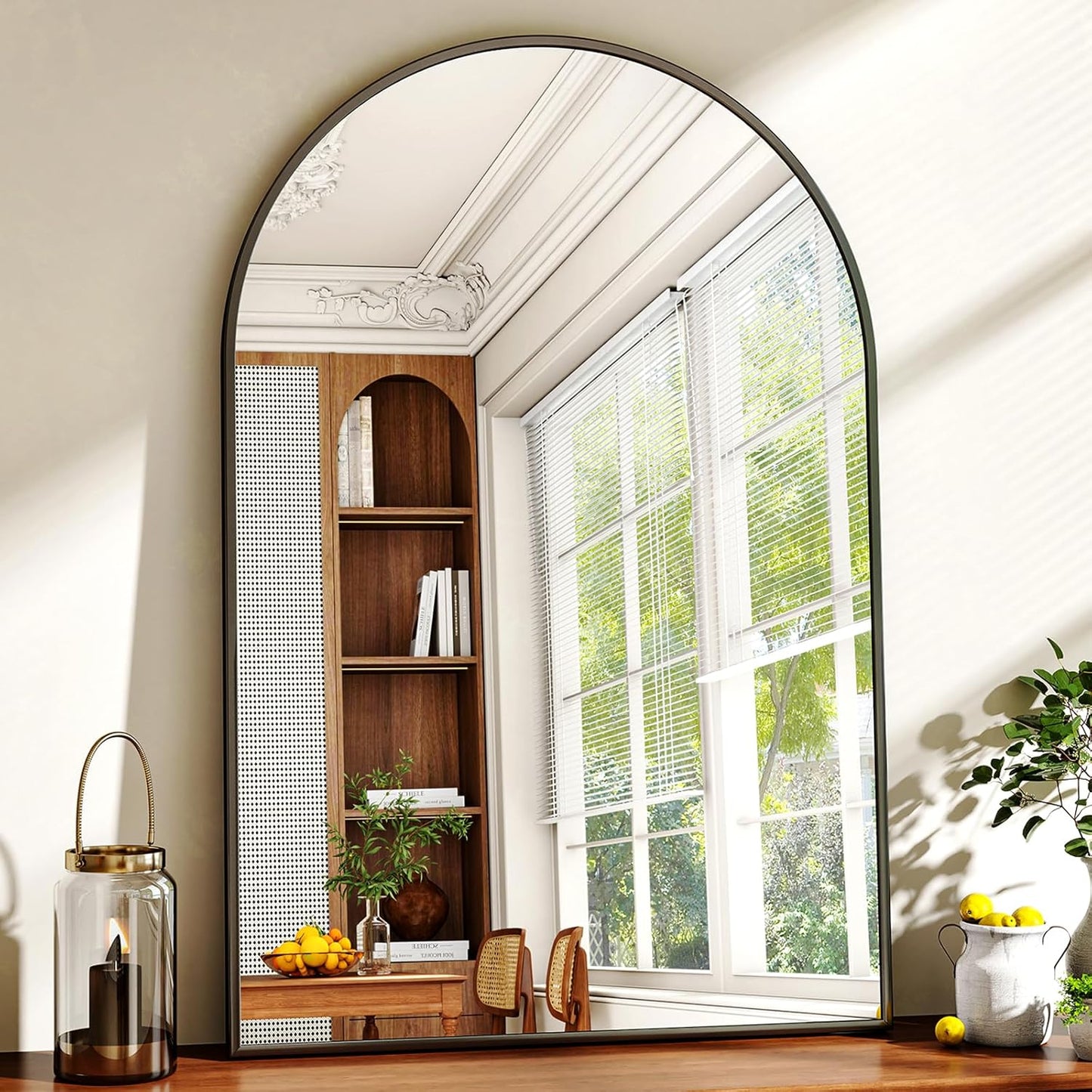 26x38 Arched Wall Mirror for Bathroom and Living Room Decor