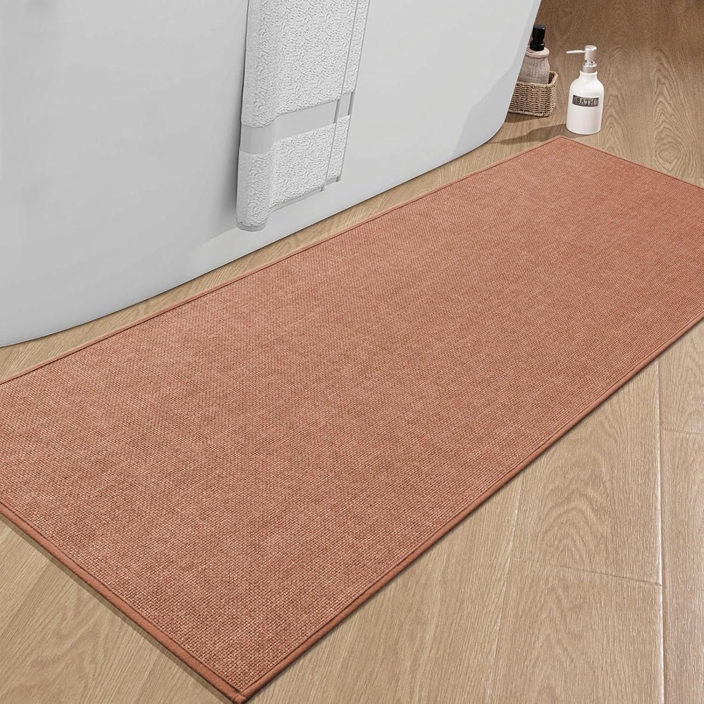 Chakme Bathroom Rugs Mat 59x24 - Ultra Thin Non Slip Bath Mat