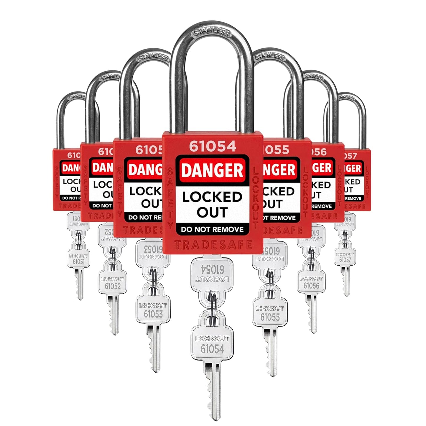 TRADESAFE Lockout Tagout Locks Set - OSHA Compliant Safety Locks