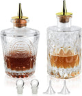 LINALL Glass Dasher Bottles - Perfect for Cocktail Mixing!