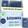 Mini Travel Wipes - Unscented Individual Water & Cotton Wipes - 110ct