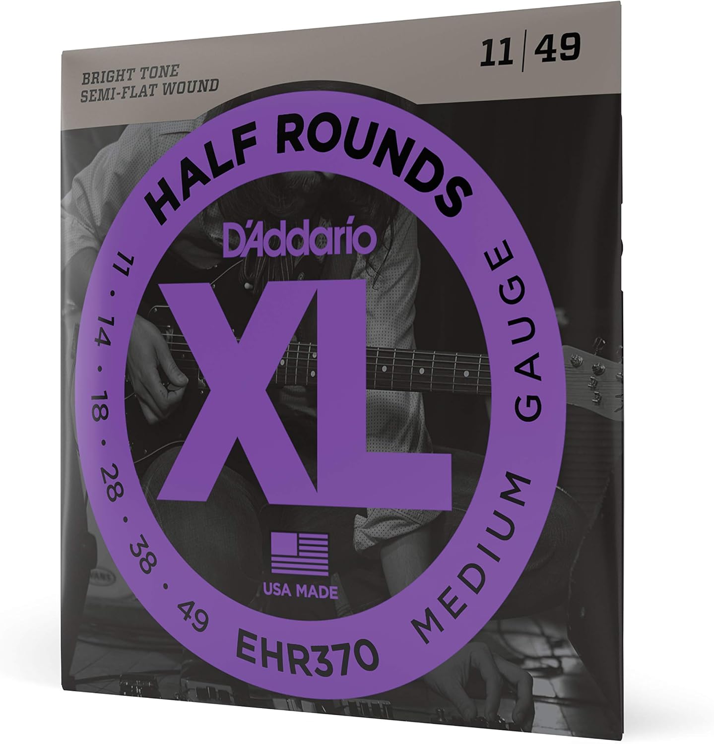 D'Addario XL Half Rounds - Smooth Feel, Bright Tone