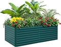 Raised Garden Bed Kit 6x3x2 ft Galvanized Steel - Deep Planter