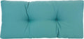 30 in Teal Non-Slip Tufted Bench Cushion - Gripper Bottom
