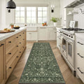 Boho Hallway Runner Rug 2 ft x 6 ft - Vintage Farmhouse Accent Runner