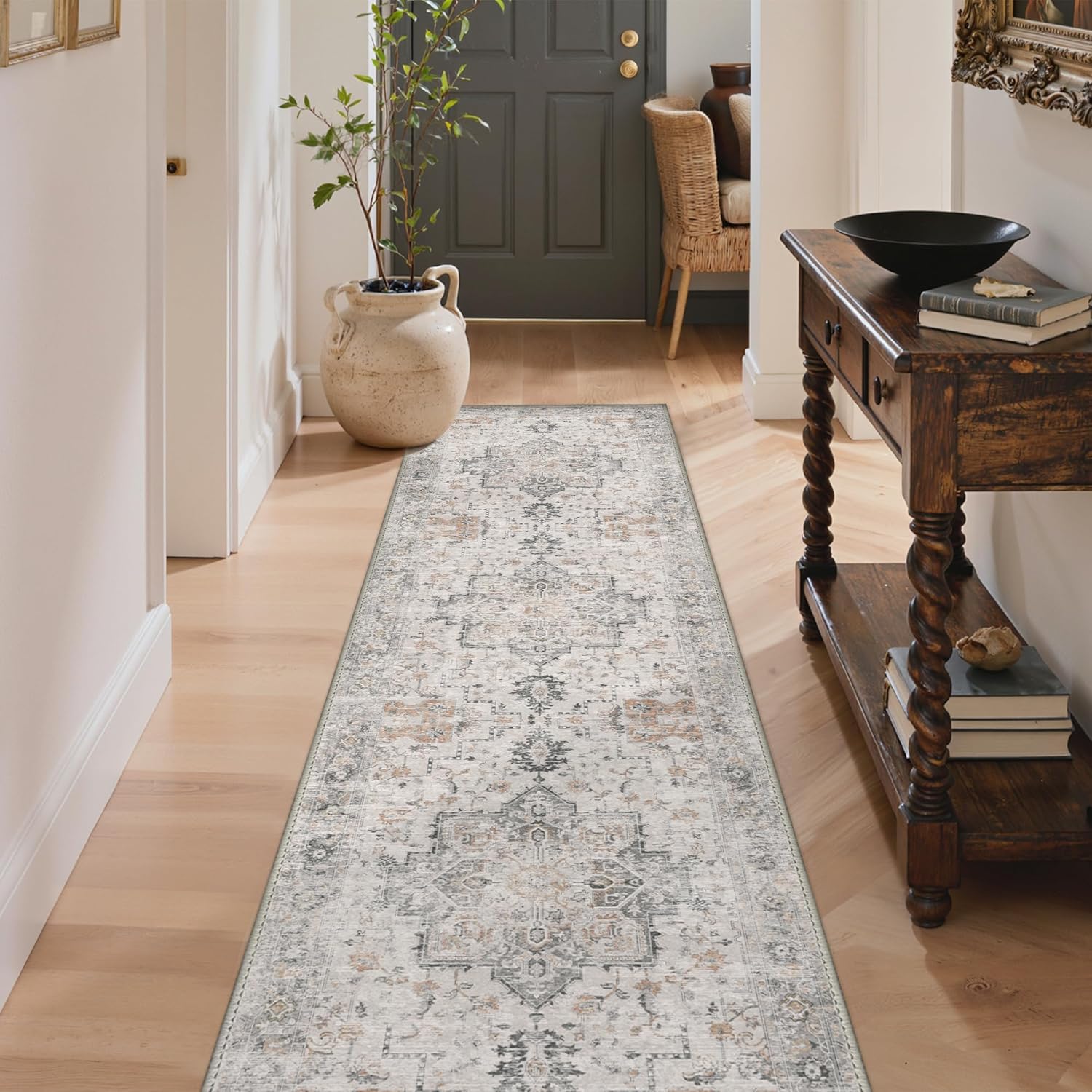 GENIMO 2X8 Runner Rug Non Slip, Machine Washable for Home