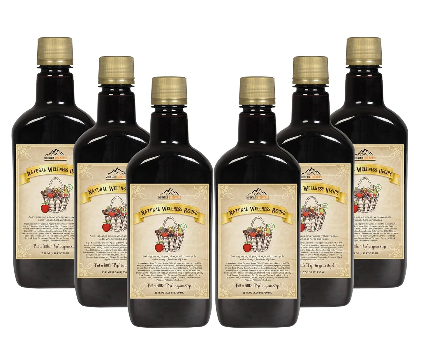Detox & Energize with Elderberry ACV 25 oz - Pack of 6