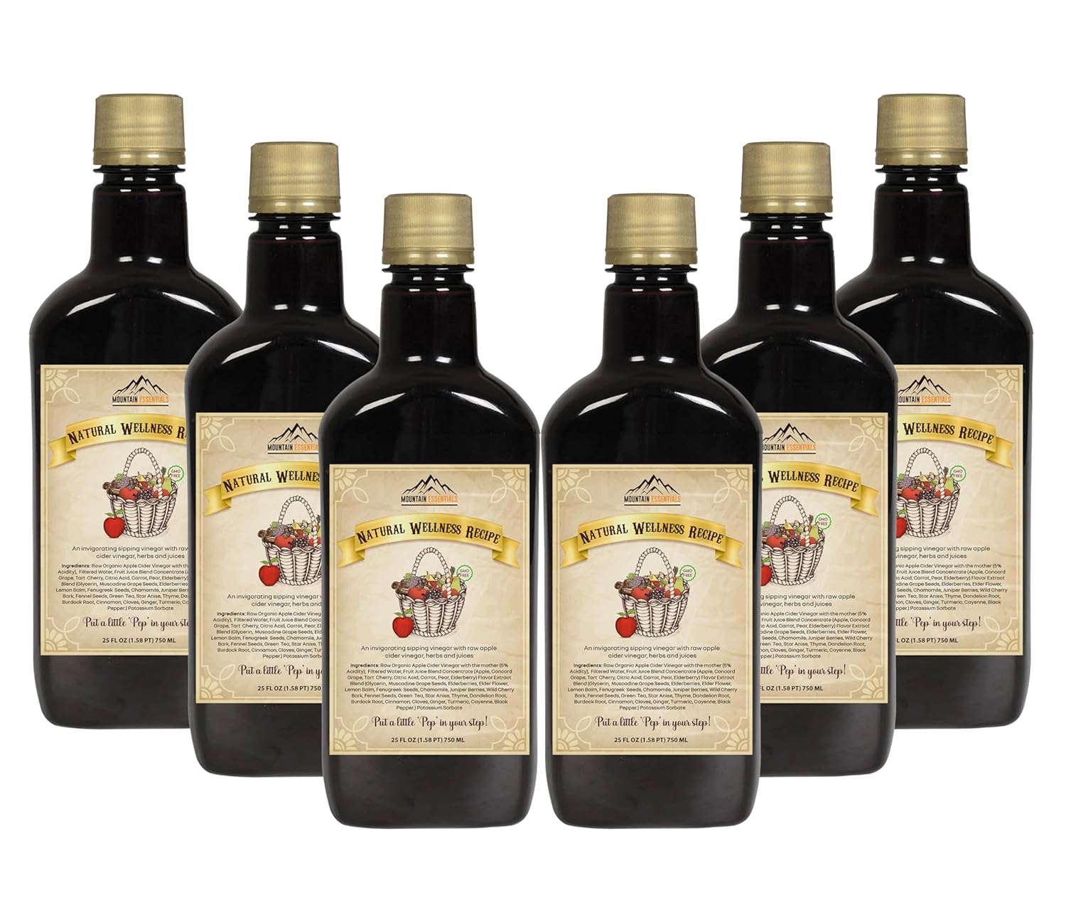 Detox & Energize with Elderberry ACV 25 oz - Pack of 6