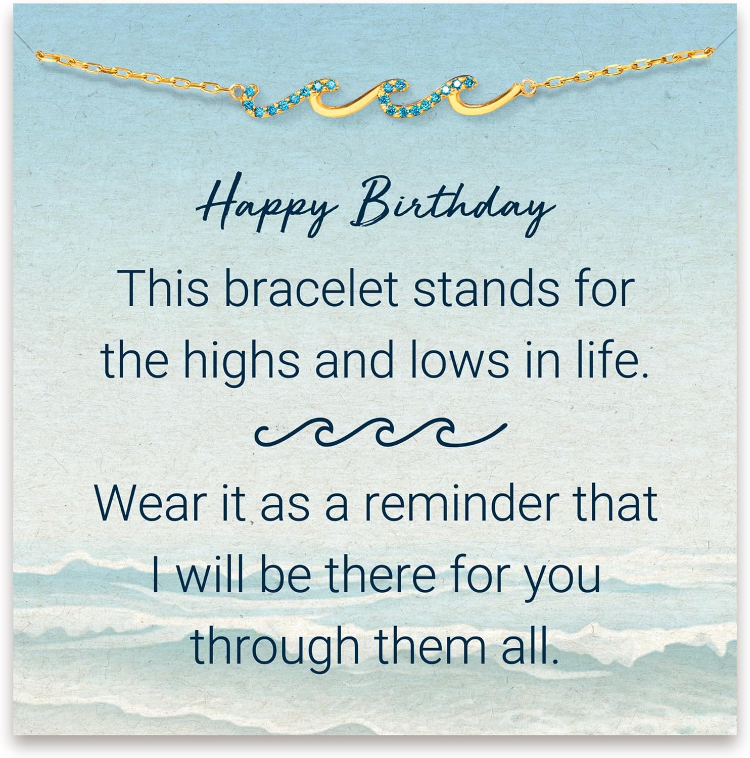 Unique Birthday Gifts for Women - Wave Bracelet for Her