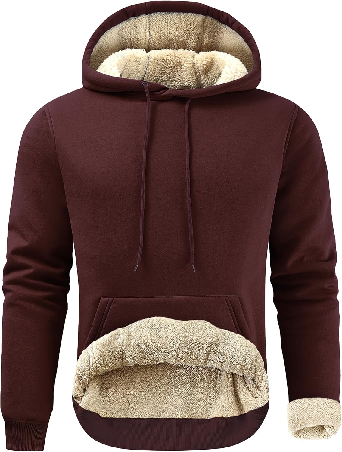 Gesean Men's Cotton Fleece Pullover Hoodie for Ultimate Comfort