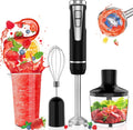 Cordless Immersion Blender Handheld 4-in-1 - USB Rechargeable