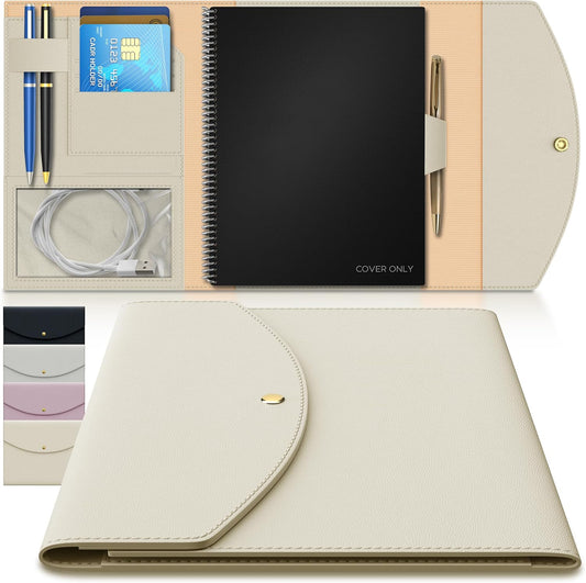 Executive A5 Vegan Leather Organizer ~ Fits 6x8.8 Notebook
