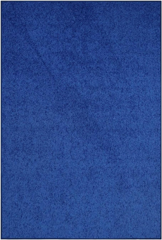 Neon Blue Area Rug - Pet Friendly, Soft, and Stylish Design