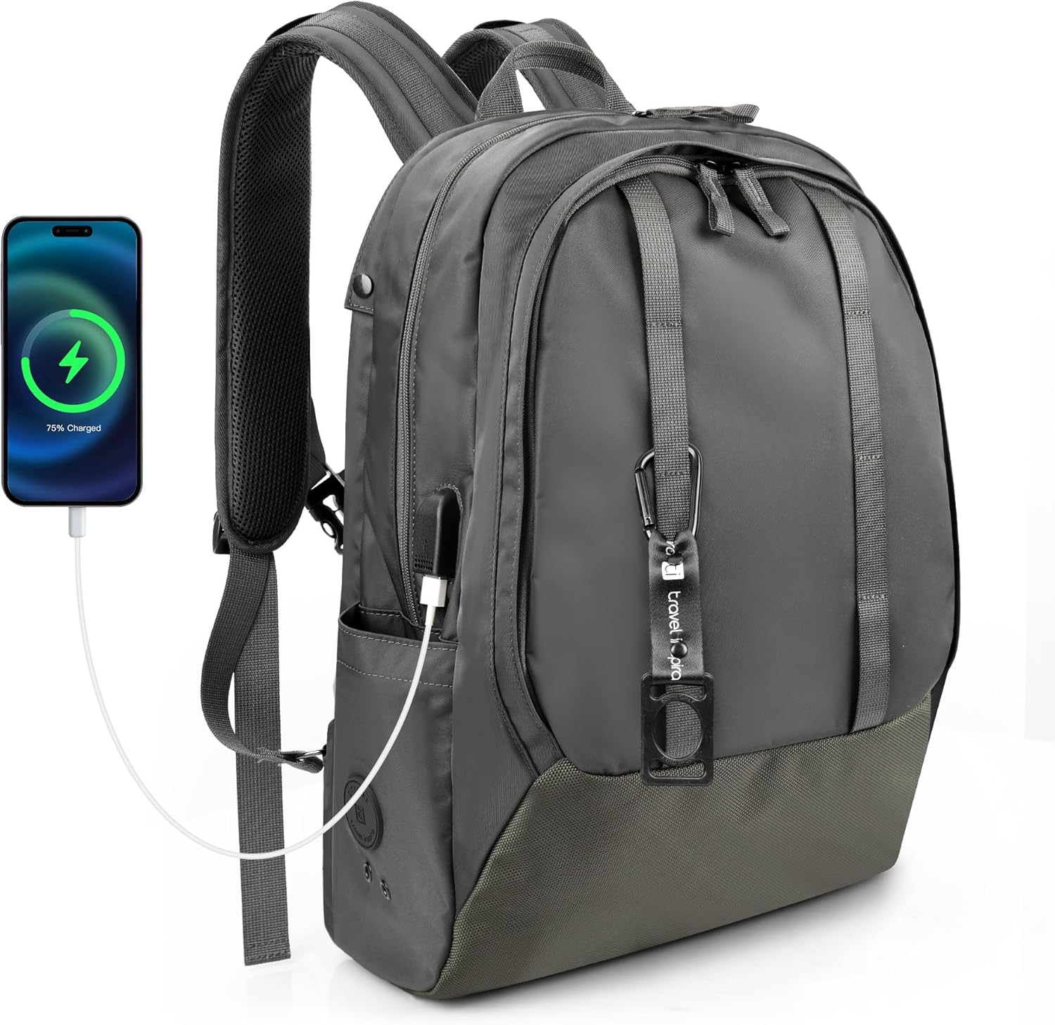 Travel Laptop Backpack with USB Charging Port for Work & College