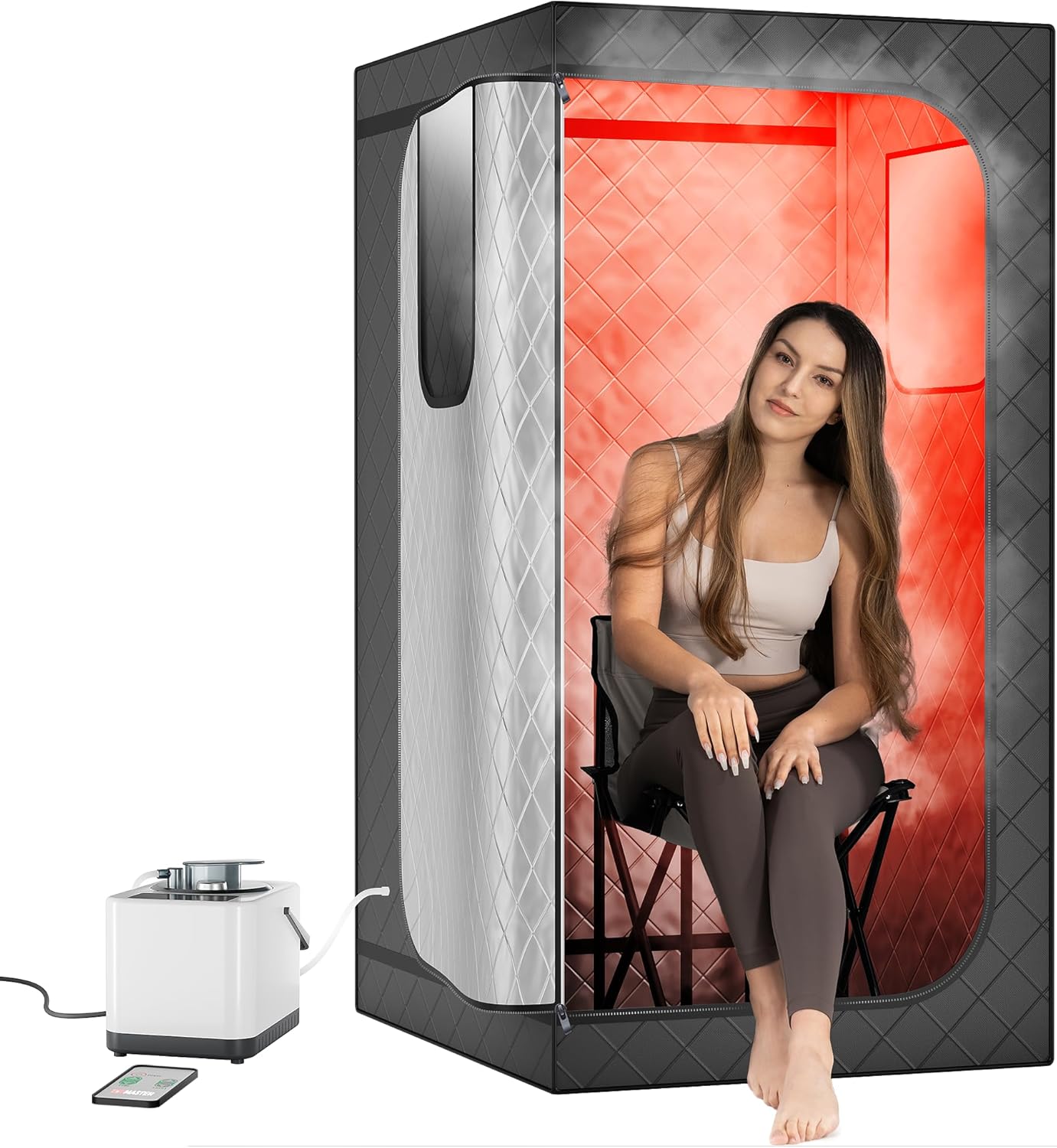 Topmaster Portable Steam Sauna: Rapid Heating, 9 Heat Levels