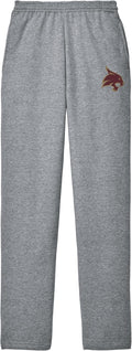 College Fleece Sweatpants Unisex - Texas State Bobcats Fanwear