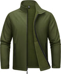 Men's Fleece Lined Softshell Jacket for Hiking - Waterproof Shell