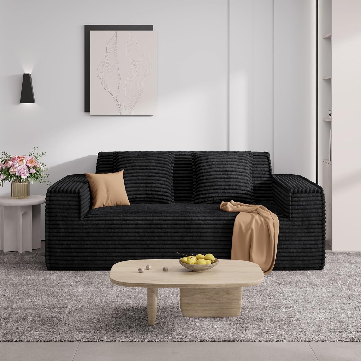 75in Cloud Loveseat Sofa with Deep Seat for Cozy Living Spaces