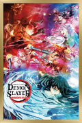 Demon Slayer Swordsmith Village - Key Art 2 Framed Poster - Gold Frame