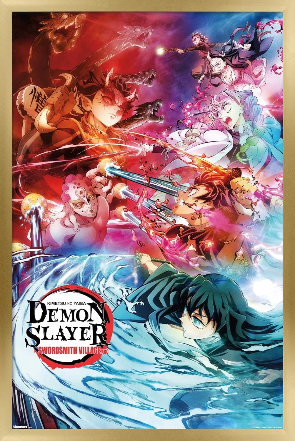 Demon Slayer Swordsmith Village Key Art 2 Wall Poster for Decor