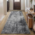 2x6 Black Rug Runner for Hallways - Non Slip Washable Runner