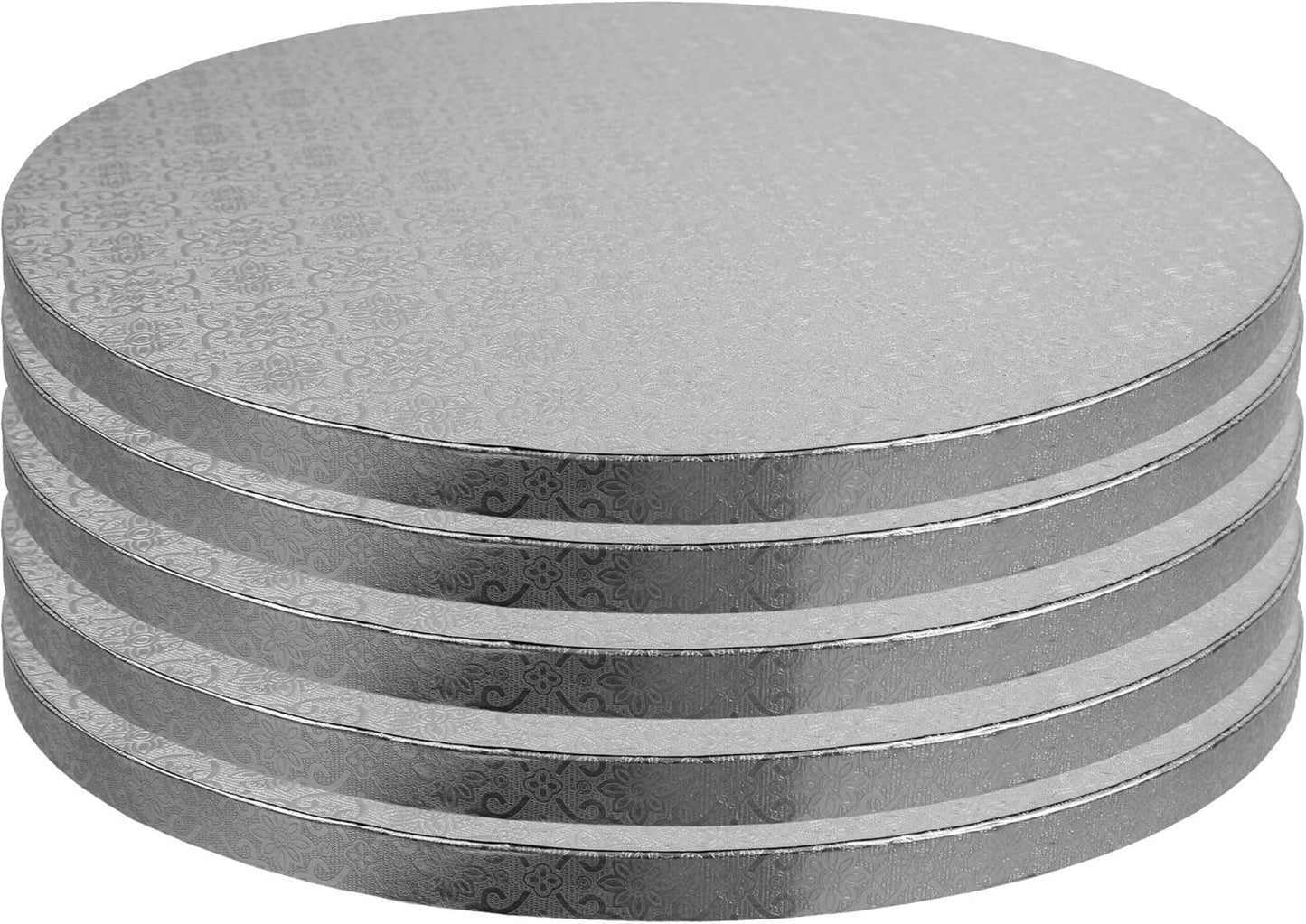 OCreme Cake Board Set of 5, Sturdy Round Cake Circles 18in