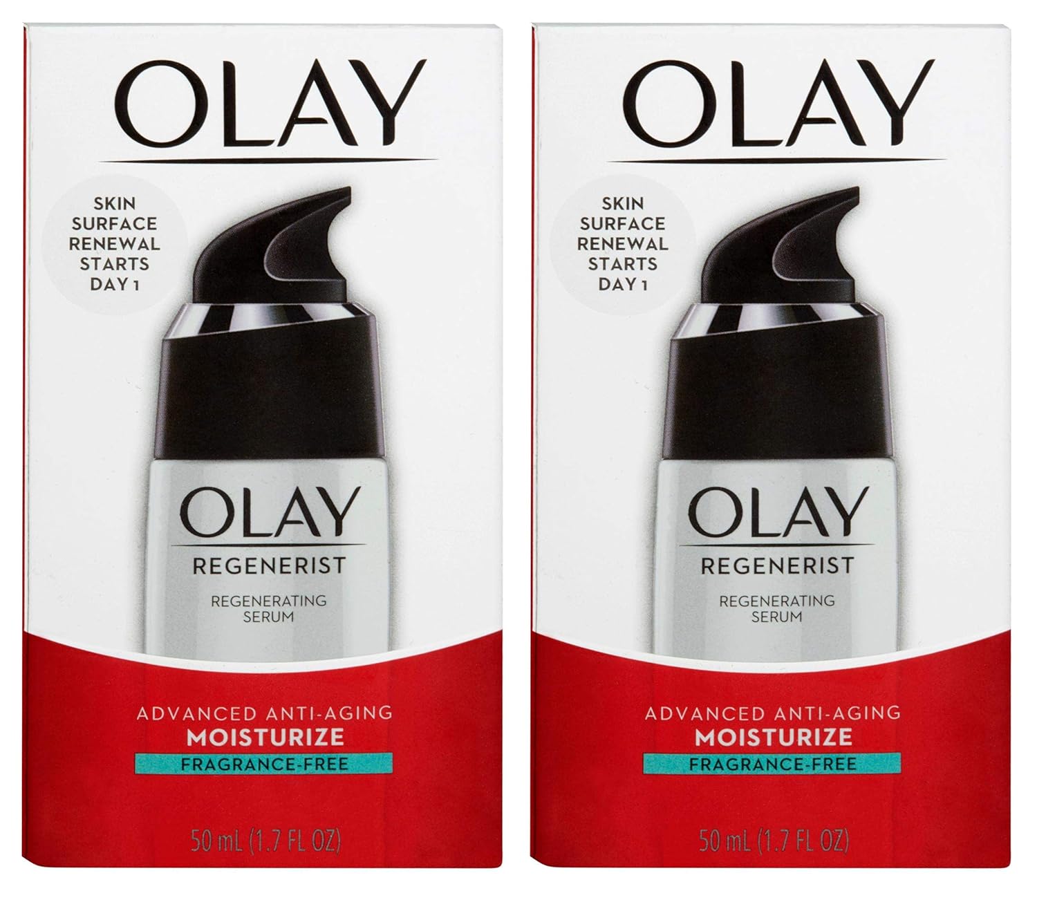 Olay Regenerist Serum x2 - Fragrance-Free Anti-Aging Power!