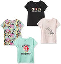 Girls and Toddlers' Cotton Short-Sleeve Character T-Shirt Multipacks