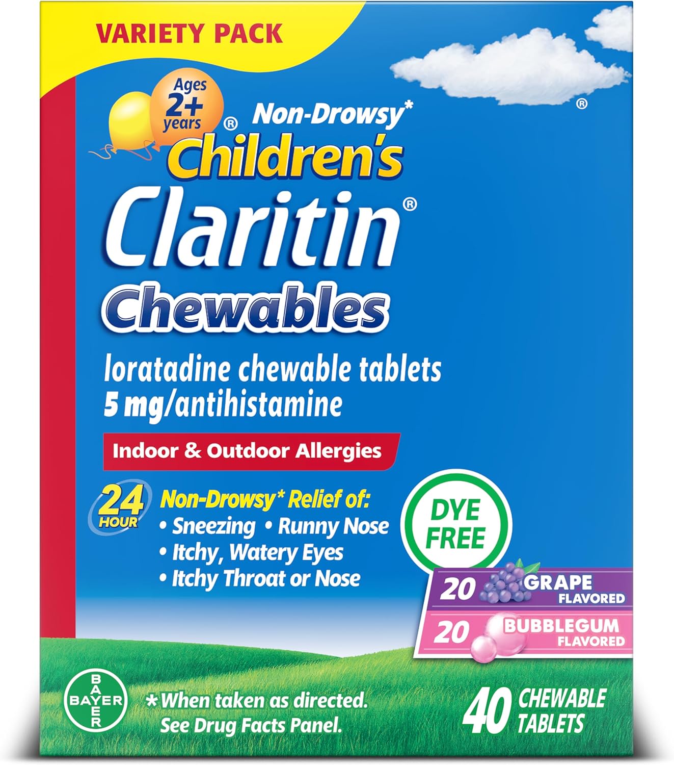 Children's Allergy Medicine with 24-Hour Non-Drowsy Relief
