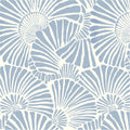 White and Blue Peel and Stick Wallpaper Boho 17.3 in x 393 in