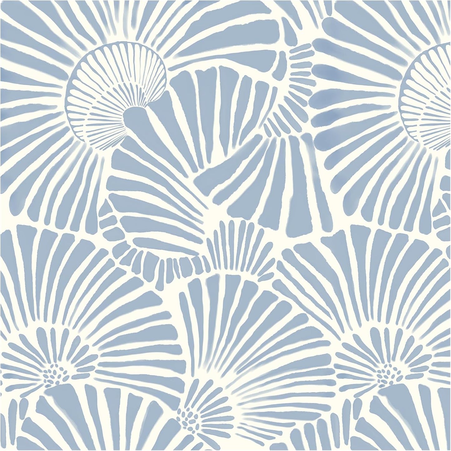White and Blue Peel and Stick Wallpaper for Modern Home Decor