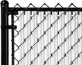 White Ridged Privacy Slats for 3ft Chain Link Fence - 82 Pack