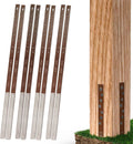 Pack of 8 Easy Fence Post Repair Kit - Quick Fix for Broken Wood Posts