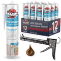 Kraken Bond Brown Silicone Sealant Waterproof for Home Projects