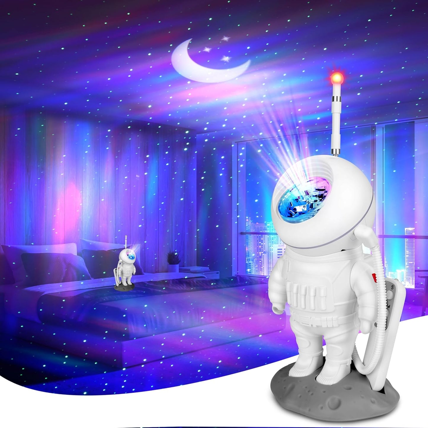 Galaxy Star Projector: Relaxing LED Night Light!