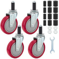 Finnhomy 5 in Prep Table Caster Wheels Set of 4 - Heavy Duty Expanding