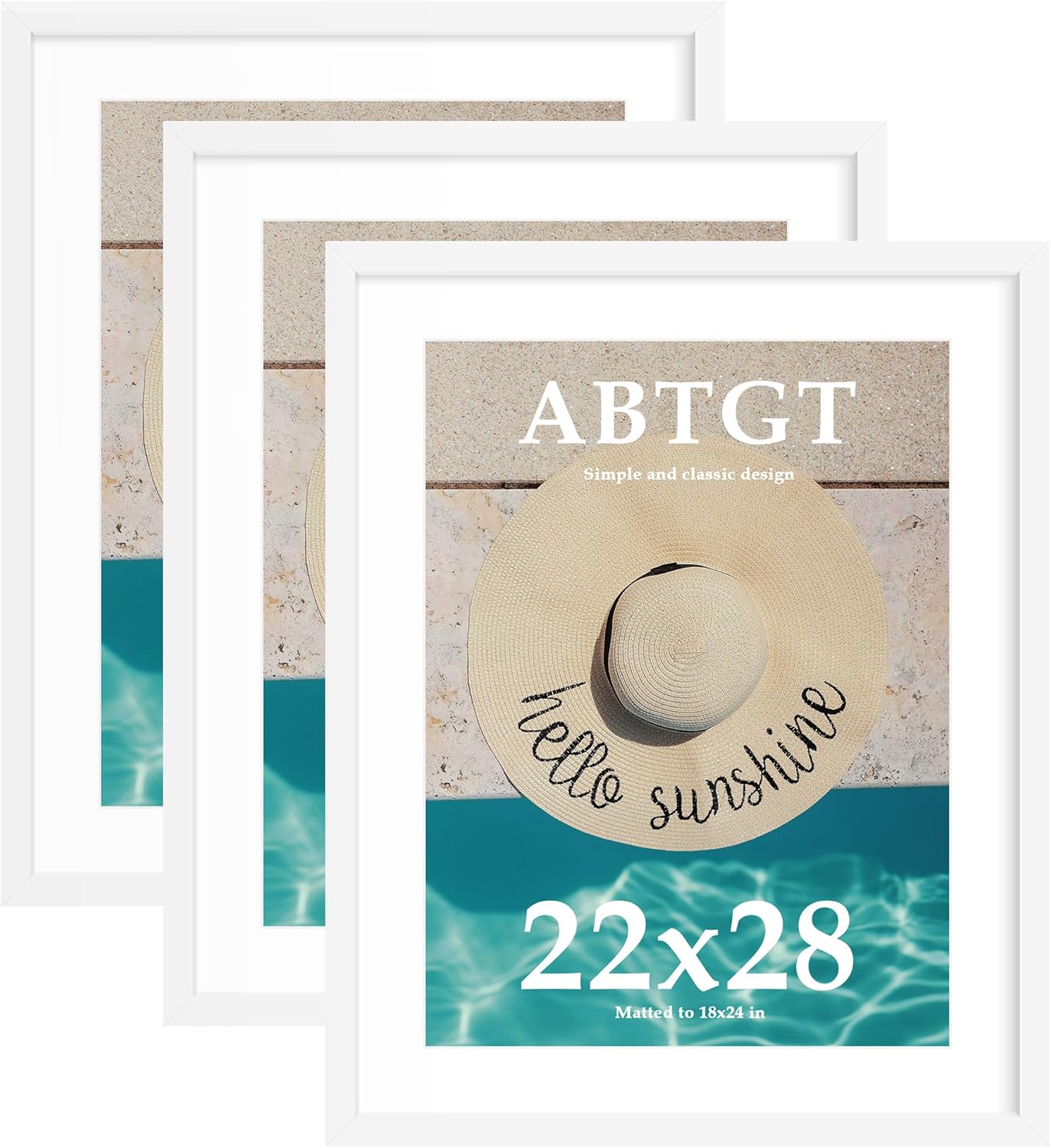22x28 Picture Frame Set of 3 for Stunning Wall Displays