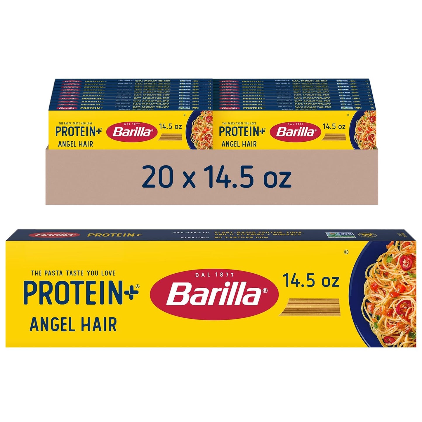 Barilla Protein Plus Angel Hair Pasta - Plant-Based Goodness
