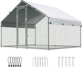 Quictent Large Metal Chicken Coop Run for 10+ Poultry - Walk-In