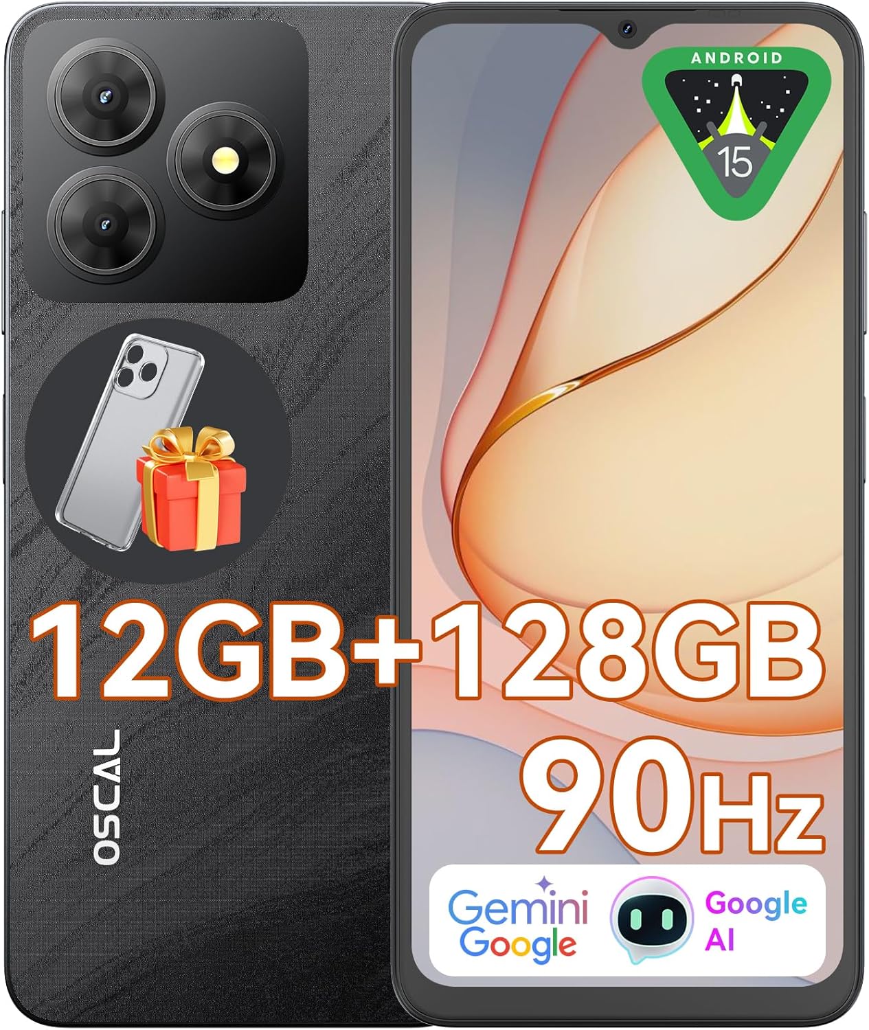 OSCAL Android Phones Unlocked for T-Mobile with 5000mAh Battery