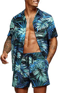 Men's Hawaiian Matching Set Summer Beach 2 Piece Outfits - Casual