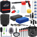 AUTODECO 35PCS Car Wash Detailing Kit - Complete Interior & Exterior