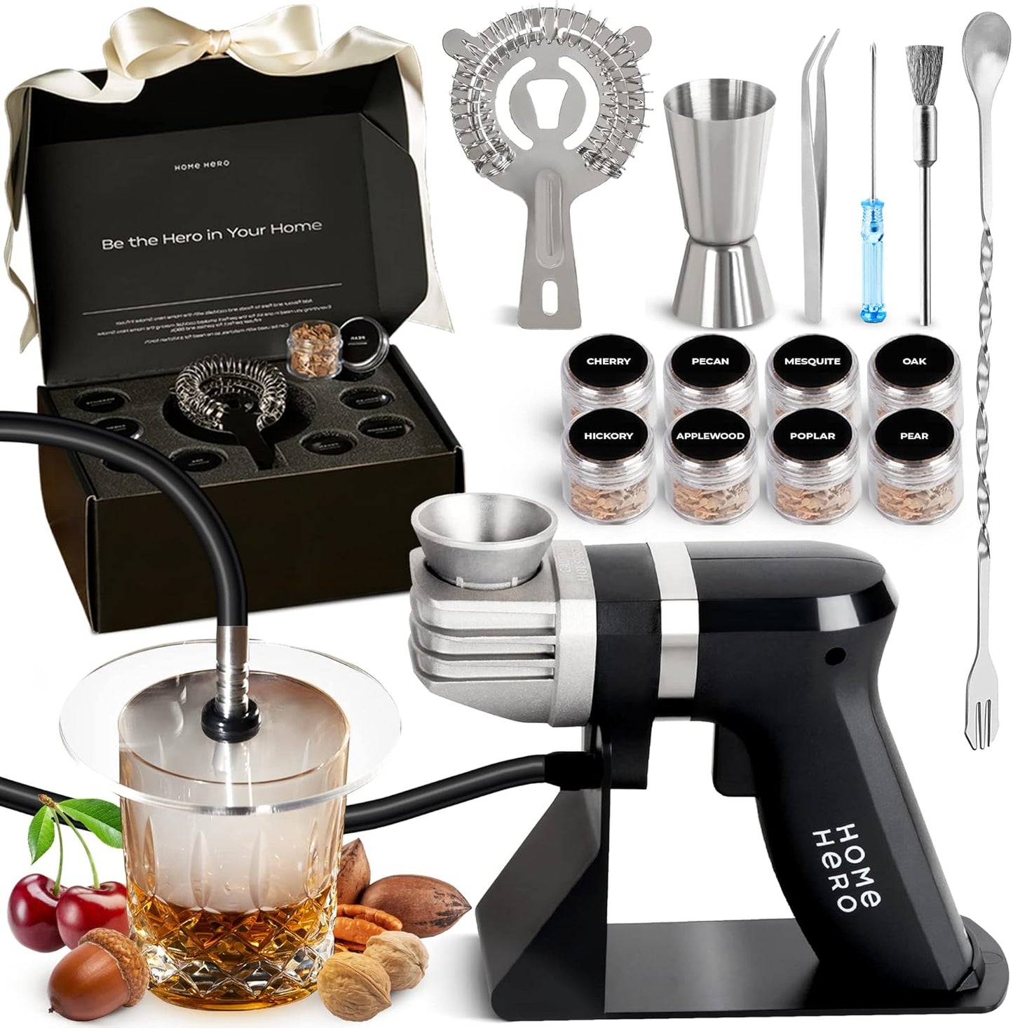 Ultimate Cocktail Smoker Kit - 8 Wood Flavors