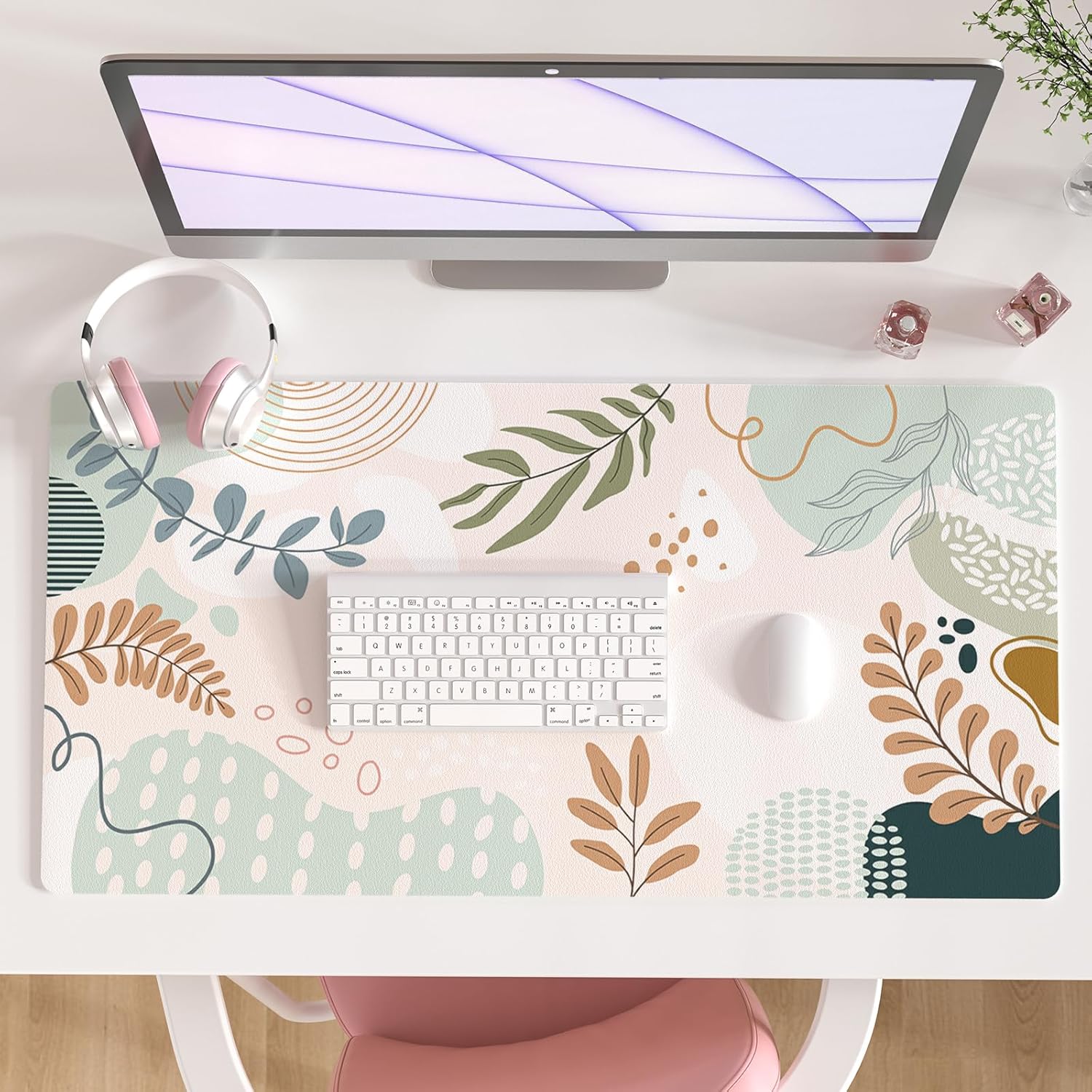 XXL Colorful Star Mouse Pad: Non-Slip Waterproof Desk Mat