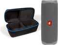 JBL Flip 5 (Gray) + divvi! Hardshell Case - Portable Speaker Bundle