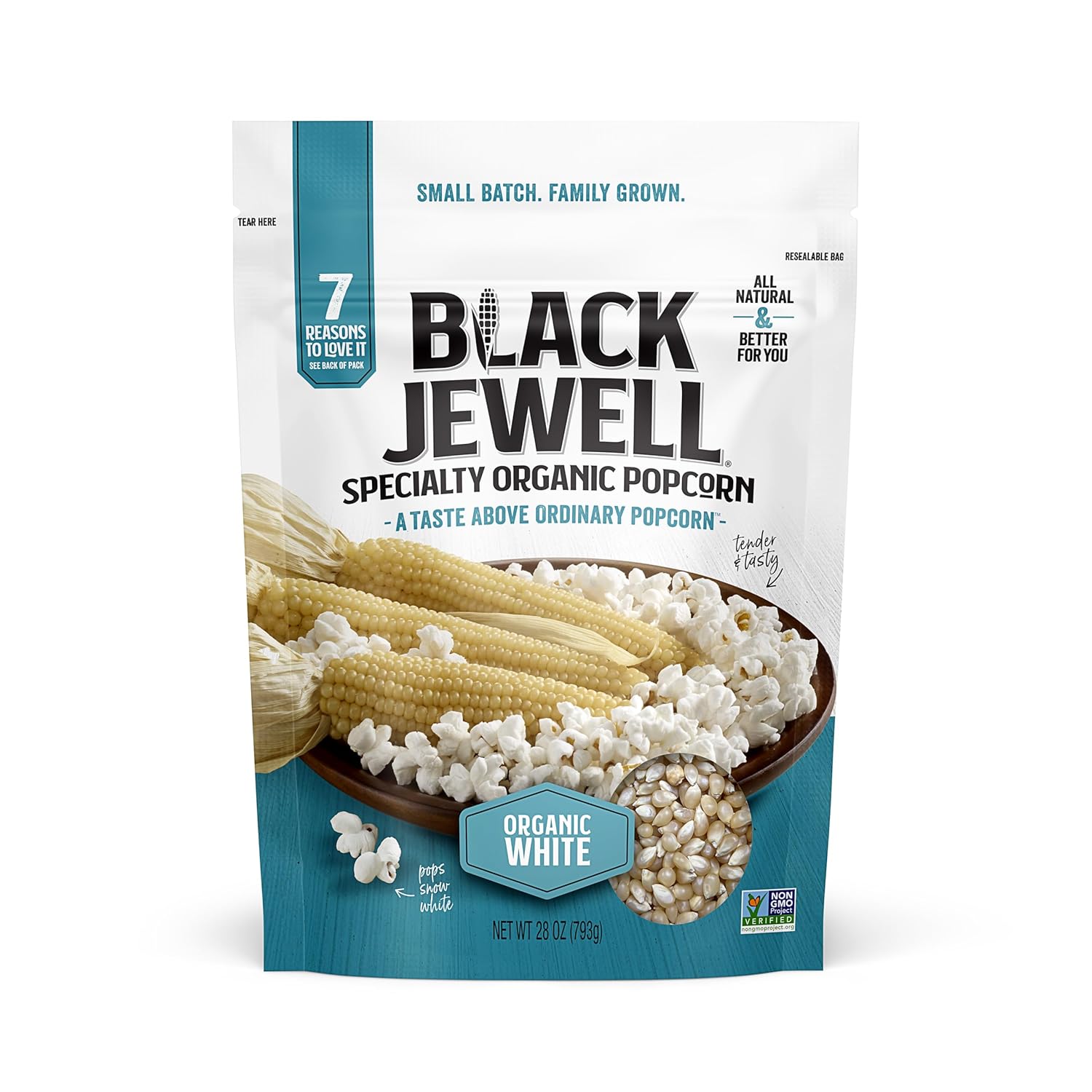 Organic White Popcorn Kernels for a Delicious Snack Experience