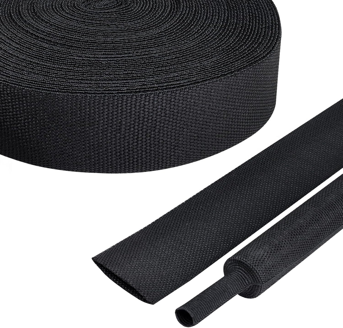 Durable 2:1 Ratio Flat Heat Shrinkable Braided Sleeving for Wires