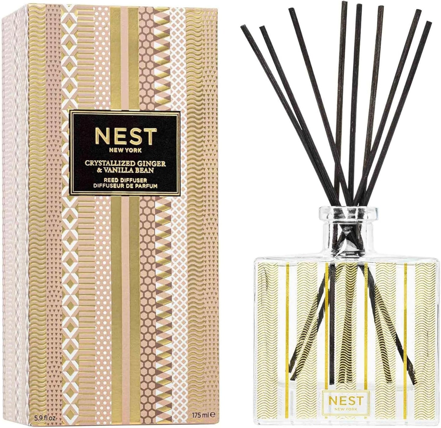 NEST New York Reed Diffuser with Crystallized Ginger & Vanilla