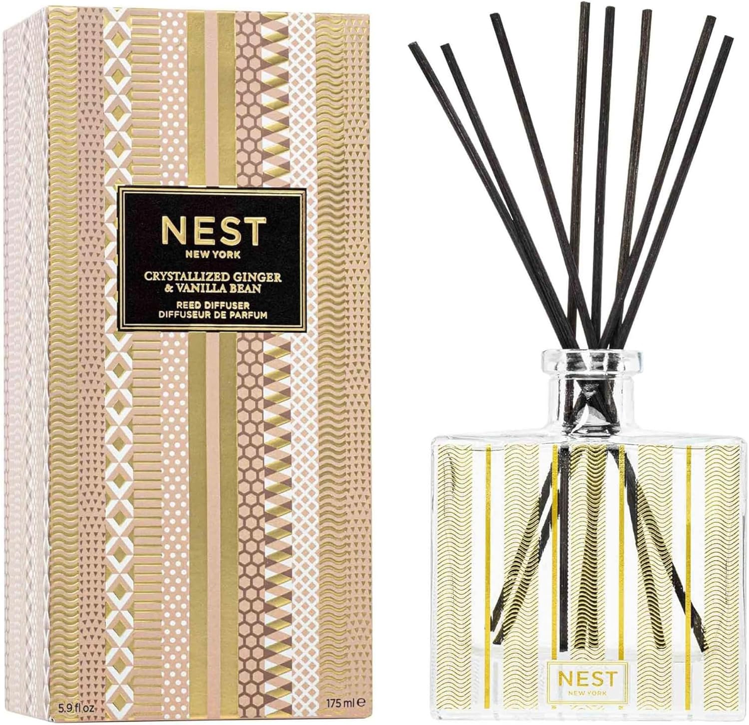 NEST New York Reed Diffuser with Crystallized Ginger & Vanilla